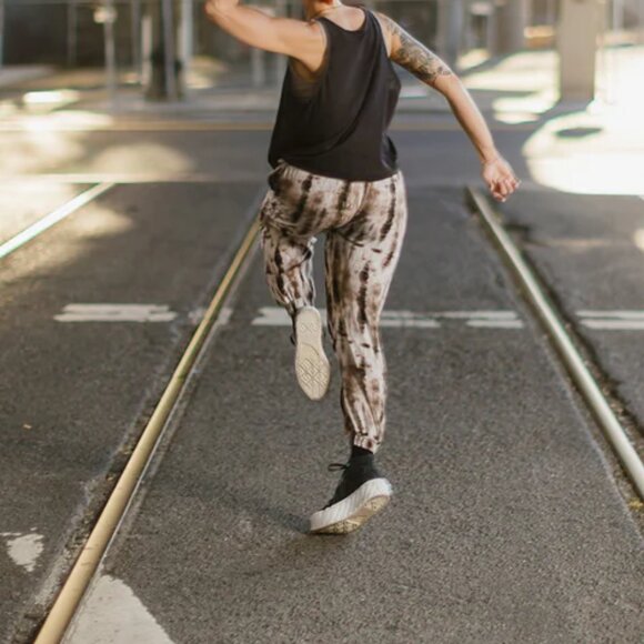 Miami Print Jogger Harem Pant Unisex Skateboard Yoga Travel Drawstring Smoke - Picture 7 of 8